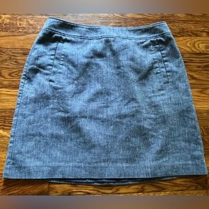 NWOT Ann Taylor LOFT Linen Blend Pocket Business Casual Mini Skirt Size 6